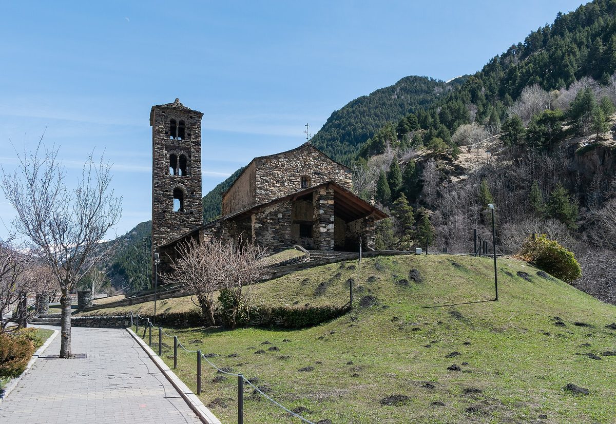 The Romanesque church of Sant Joan de Caselles near Canillo, Andorra