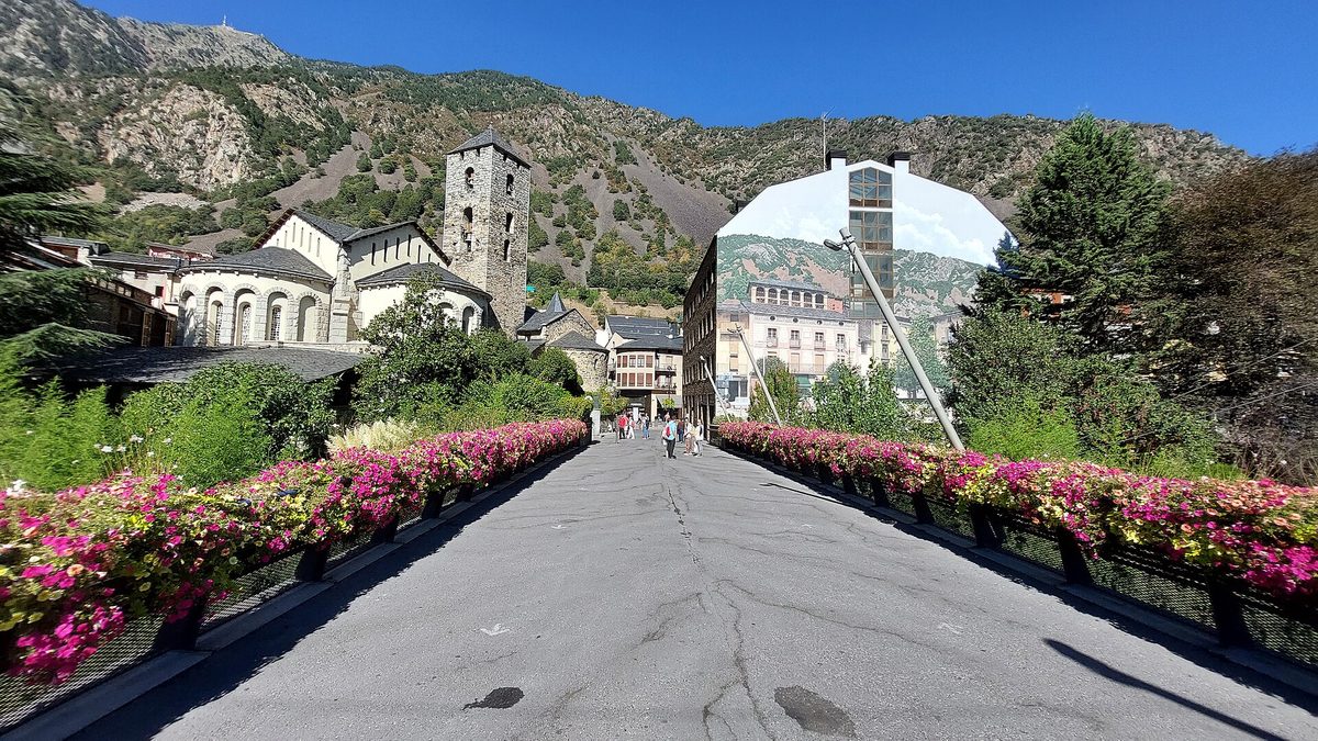 The Romanesque church of Sant Esteve in the old quarter of Andorra la Vella
