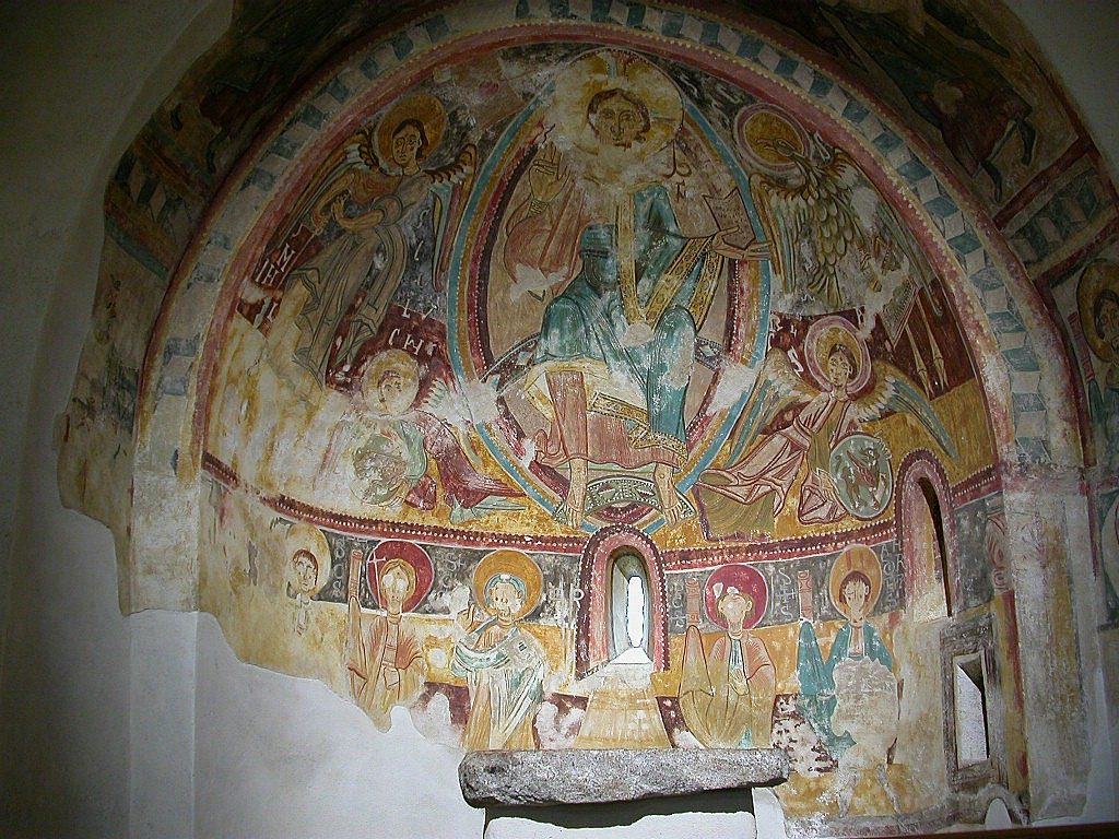 The Romanesque apse frescoes from Sant Miquel d'Engolasters, Andorra