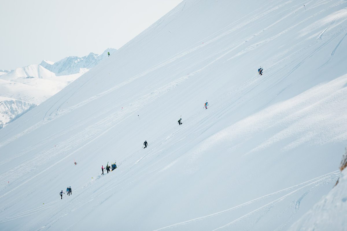 Family skiing at Pal, Vallnord, Andorra