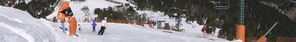 Wide beginner pistes at Pal, Andorra