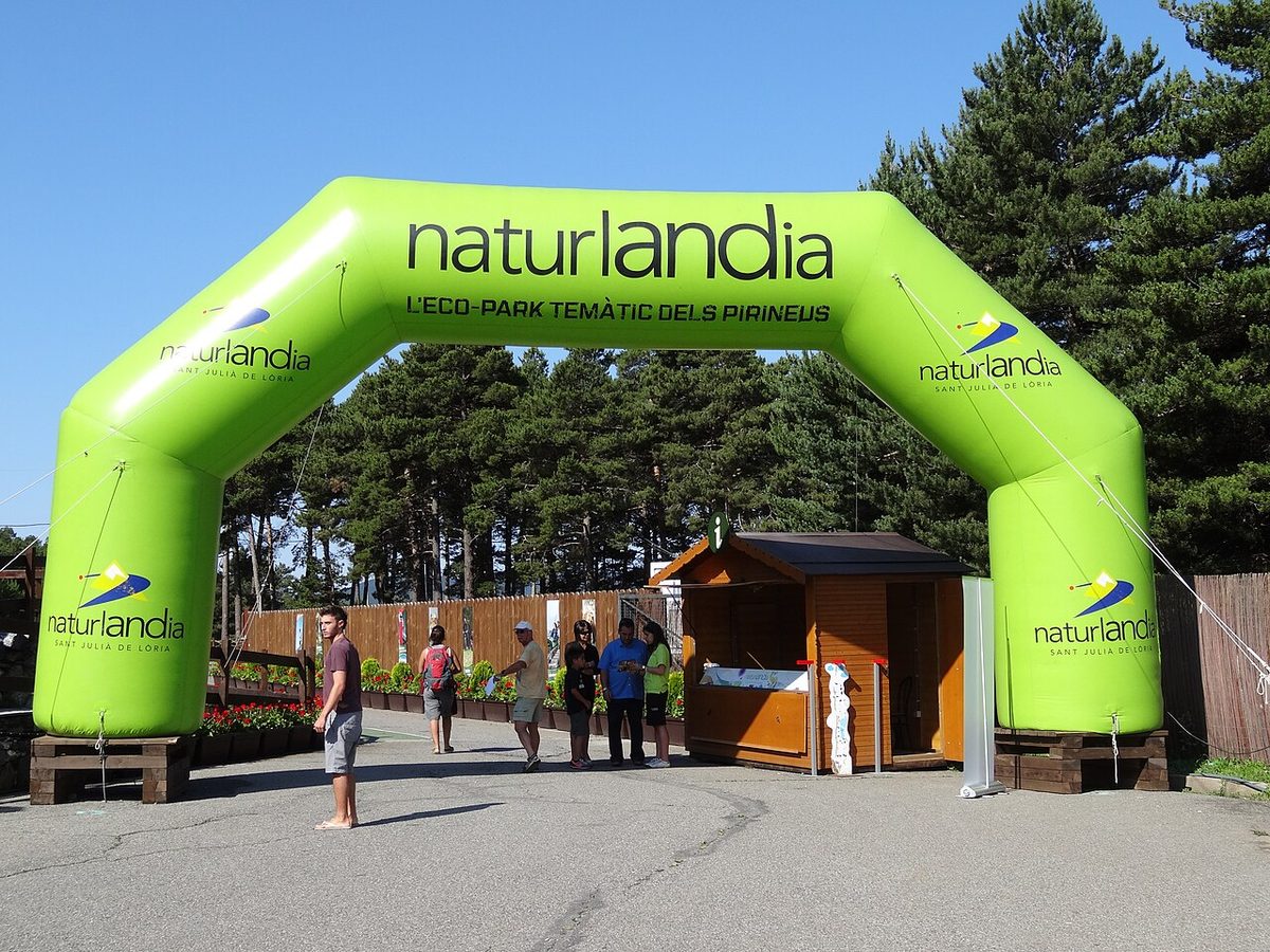 The entrance to Naturlandia at La Rabassa above Sant Julia de Loria, Andorra, home of the Tobotronc alpine coaster