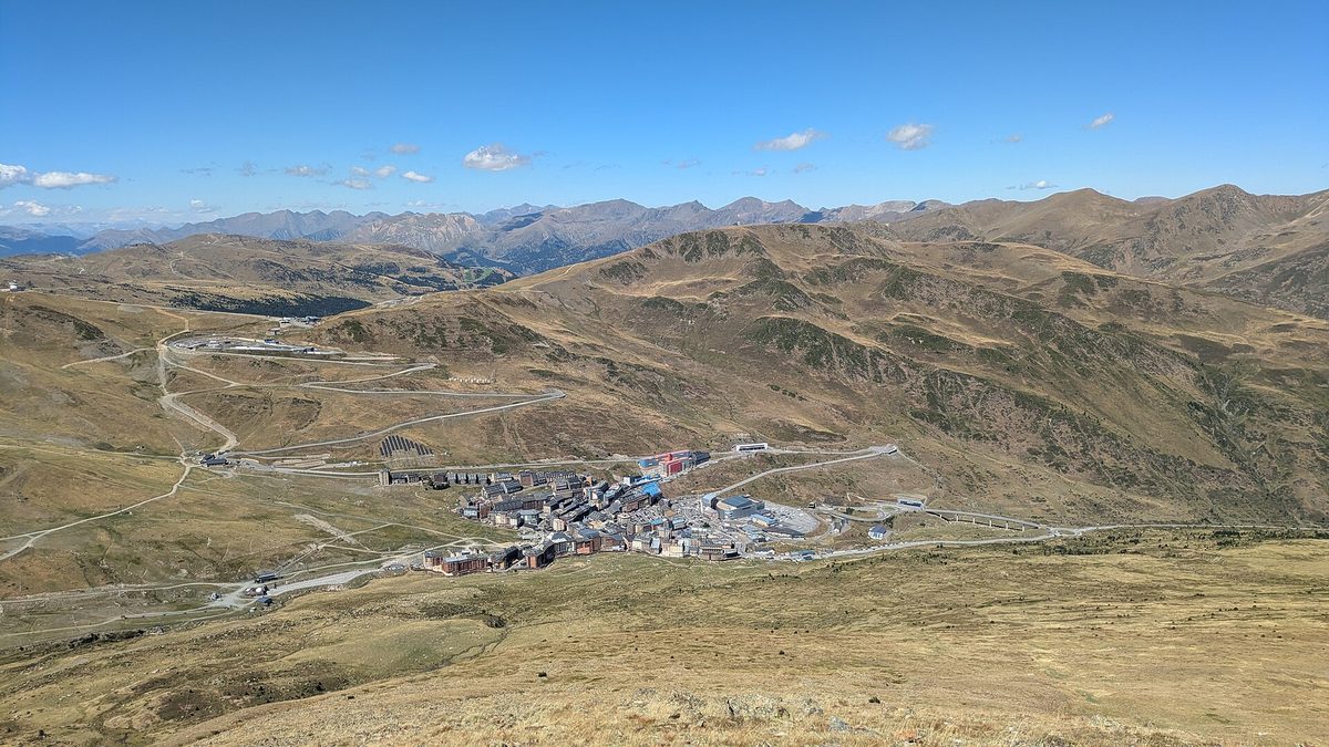 Pas de la Casa on the French frontier, one of Andorra's two road borders